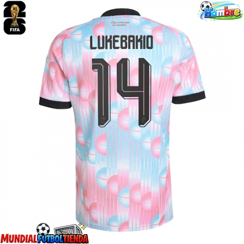 Camiseta Bélgica Dodi Lukebakio #14 Segunda Equipación Replica Mundial 2026 mangas cortas